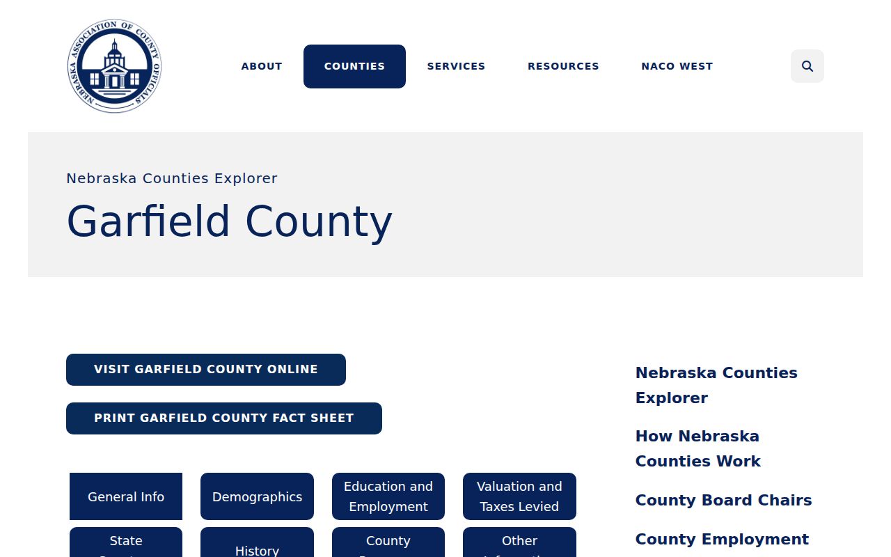 Burwell court records reference showing Garfield County history and Burwell county-seat context